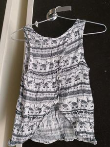 Elephant Print Tank Top