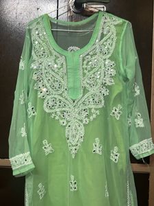 Beautiful Green Embroidered Kurta