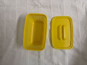 Yellow Plastic Storage Container (Unused)
