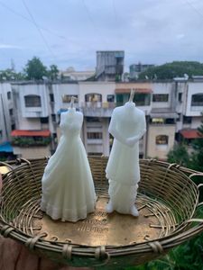 Unique Wedding Couple Candle Set