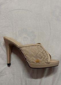 Stylish Mesh Wedge Heels
