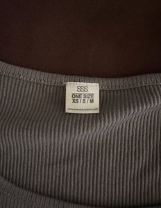 Puff Sleeve Ribbed Square Neck Top
