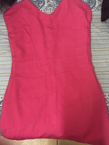 Vibrant Pink Sheath Dress