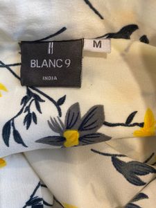 Blanc 9 Floral Shirt Top Size M