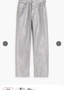 new with tags - h&m Silver Metallic Jeans