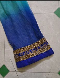 Beautiful Blue Ombre Anarkali
