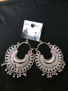 Bohemian Multicolored Jhumka Earrings