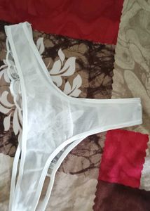 Comfortable White &amp; Purple Trim Briefs 6