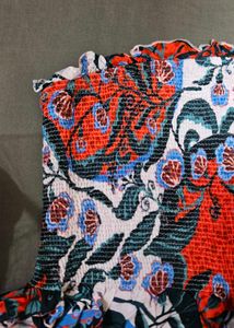 Floral Print Tube Top