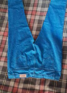 Vibrant Blue Denim Jeans