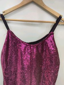 Beautiful party Wear Sequence Top Free Size Upto M