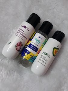 Plum Onion &amp; Bringraj Hairgrowth Oil Shampoo And Shower Gel