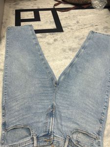Light Wash Straight Leg Jeans