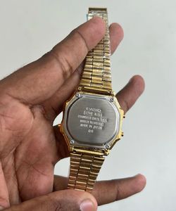 Gold Casio Digital Watch