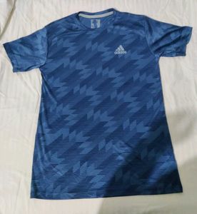 Adidas Blue Graphic T-Shirt(Unisex)