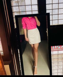 Chic Pink Collared Shirt