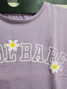 Cute Purple Graphic T-Shirt