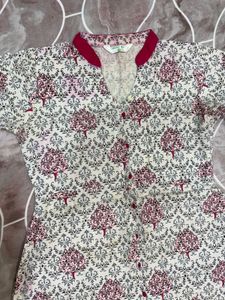 Floral Print Kurta