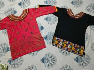 Embroidered Kurtas Set