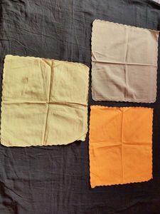 Set of 3 Colorful Scalloped Edged hand towel