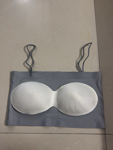Light Grey Seamless Spaghetti Strap Bralet