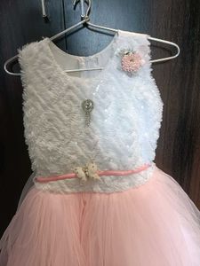 pink net frock