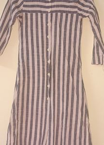 Black And White Kurthi,, Shrug Also