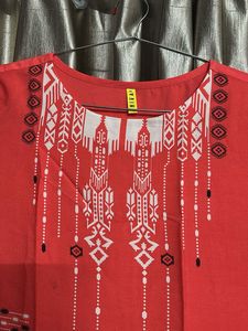Stylish Red Orange Kurta