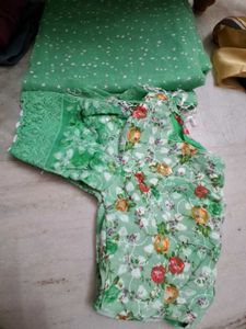 Floral Print Designer Blouse and saree