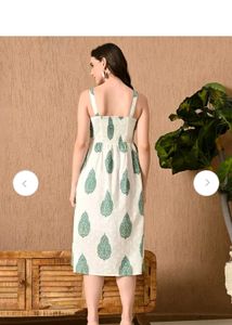 Stylish Printed Midi Dress( get 2 freebies)