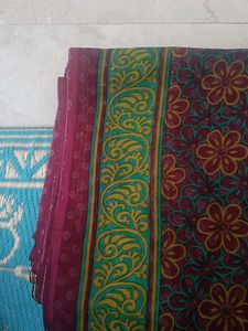 Beautiful Floral Print Saree