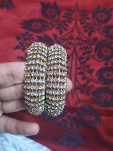 Sparkling Rhinestone Bangle Set