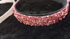 Pink Beaded Hairband