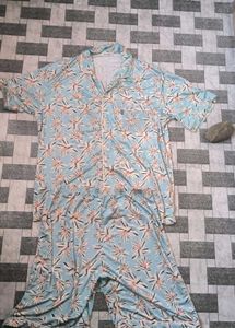 Cute Floral Pajama Set XXL