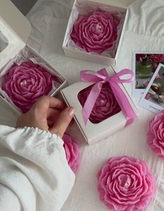 Handmade Peony Candle - Colour Can be Customised