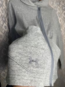 Under Armour Grey Zip-Up Asymmetrical Jacket