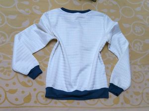 Quilted Crewneck Sweatshirt