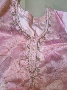 Beautiful Pink Floral Kurta Set