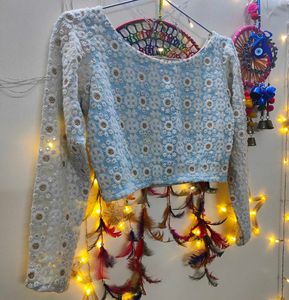 Beautiful Crop Top and Skirt Set