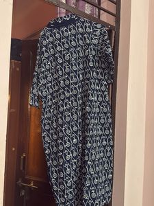 Stylish Navy Blue Printed Kurta