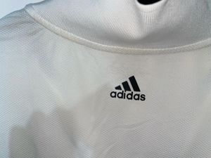 Adidas White T-Shirt with Stripes