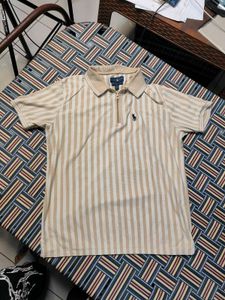 Ralph Lauren Striped Zip Polo Shirt