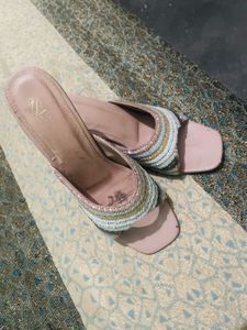 Stylish Embellished Slide Sandals