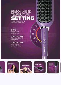 Havells Hair Straightening Brush with heat protect