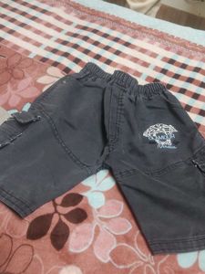 Khaki Cargo Shorts with "Hello 98"