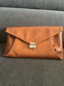 Amazing Brown Leather Sling Cum Pouch Purse