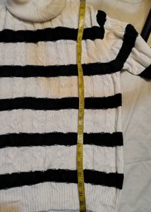 Striped Turtleneck Sweater