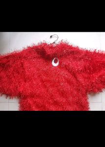 Trendy Red Rucha Dress