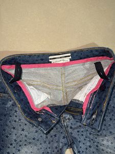 Cute Star Print Denim Jeans