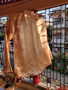 Champagne Satin Shirt
